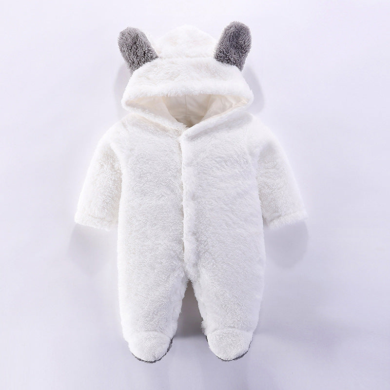 Winter Fleece Baby Romper – Warm Animal Costume Jumpsuit (Newborn to Toddler)