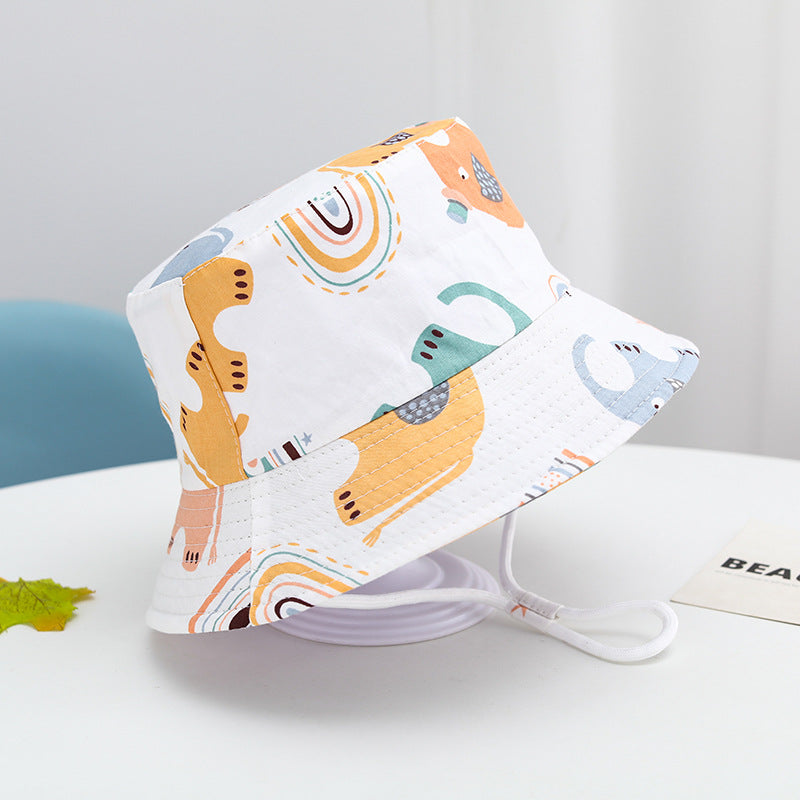 Summer Baby Sun Hat – Cartoon Bucket Hat for Boys & Girls (UV Protection)