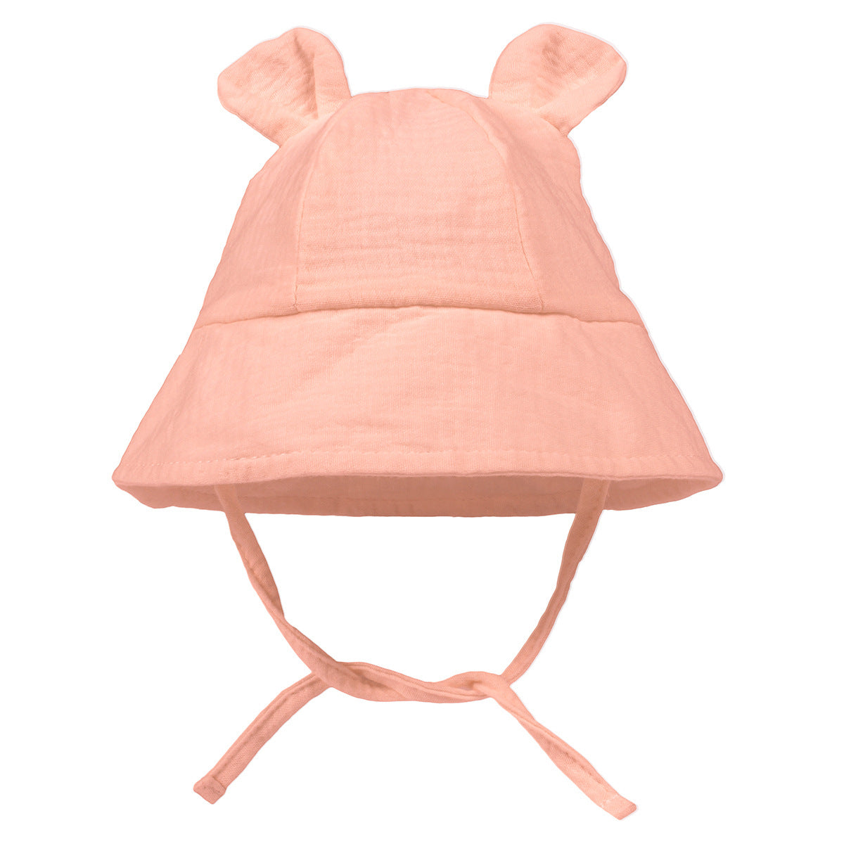Cute Baby Bear Cotton Sun Hat – Infant Summer Cartoon Fisherman Hat with UV Protection