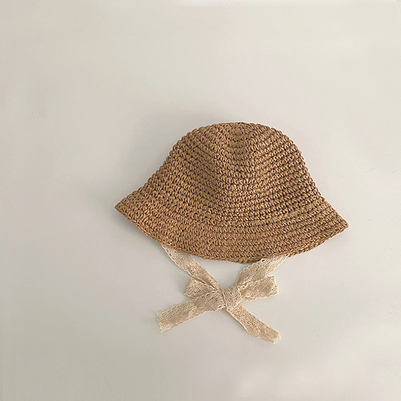 Children’s Straw Sun Hat – Spring & Summer Baby Girl Hat