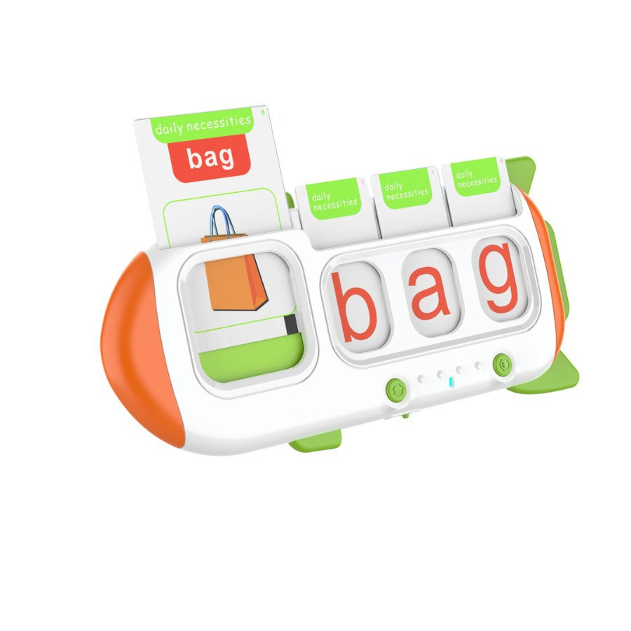 English Spelling Card Learning Machine – Audio Puzzle Toy for Early Education