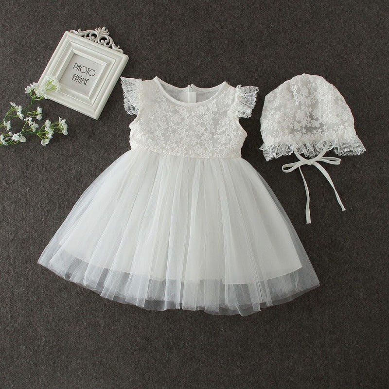 Baby Girl Princess Tutu Dress – 1st Birthday & Flower Girl Gown