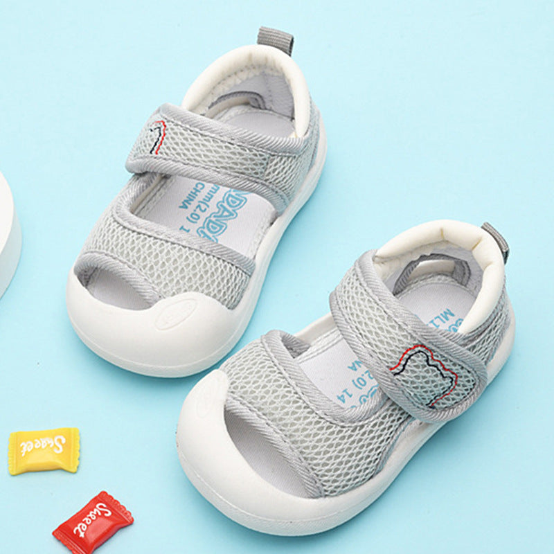 Breathable Baby Walking Sandals – Soft Sole Anti-Kick Shoes for Boys & Girls (Ages 6 Months to 3 Years)