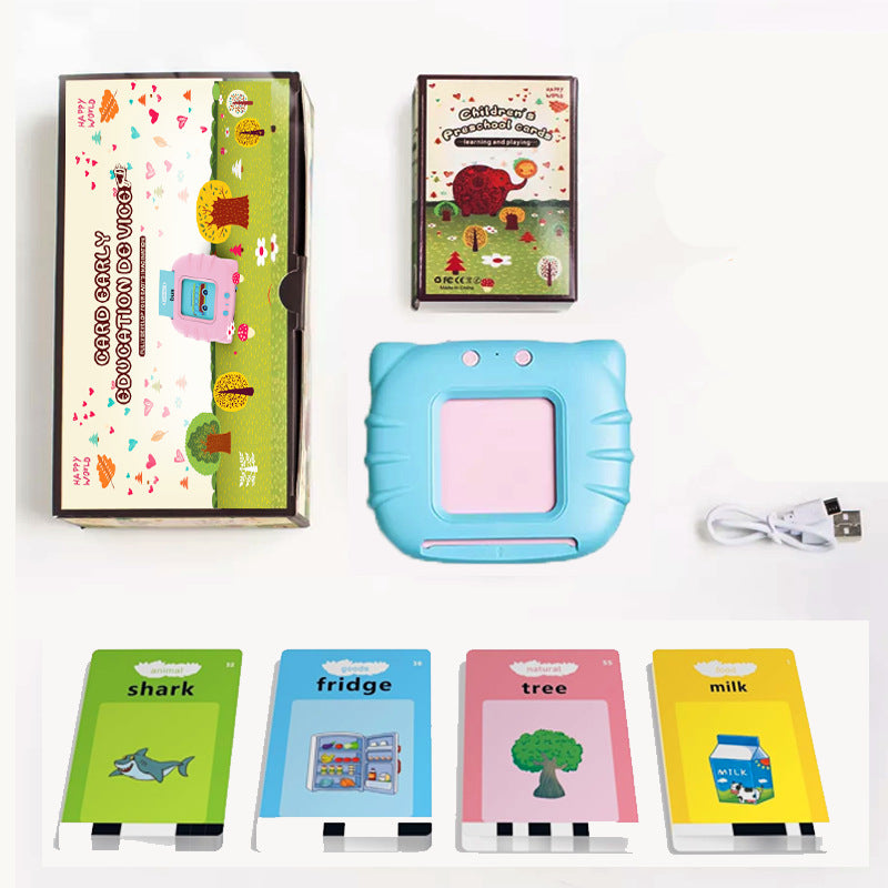 Cat Card Machine – English Flash Card Learning Device for Early Education