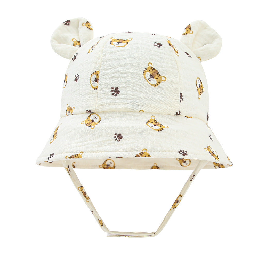 Muslin Baby Sun Hat – Lightweight Summer Bucket Cap
