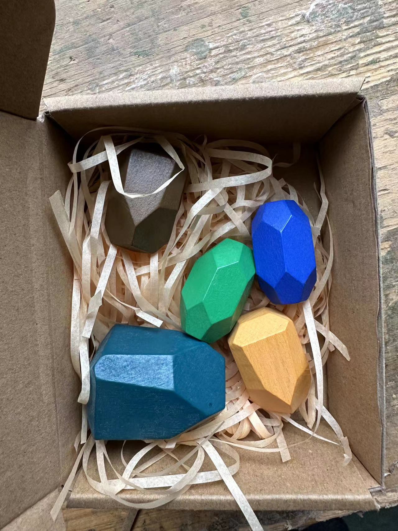 Montessori Stacking Stone Blocks – Colorful Balancing Puzzle Toy for Kids