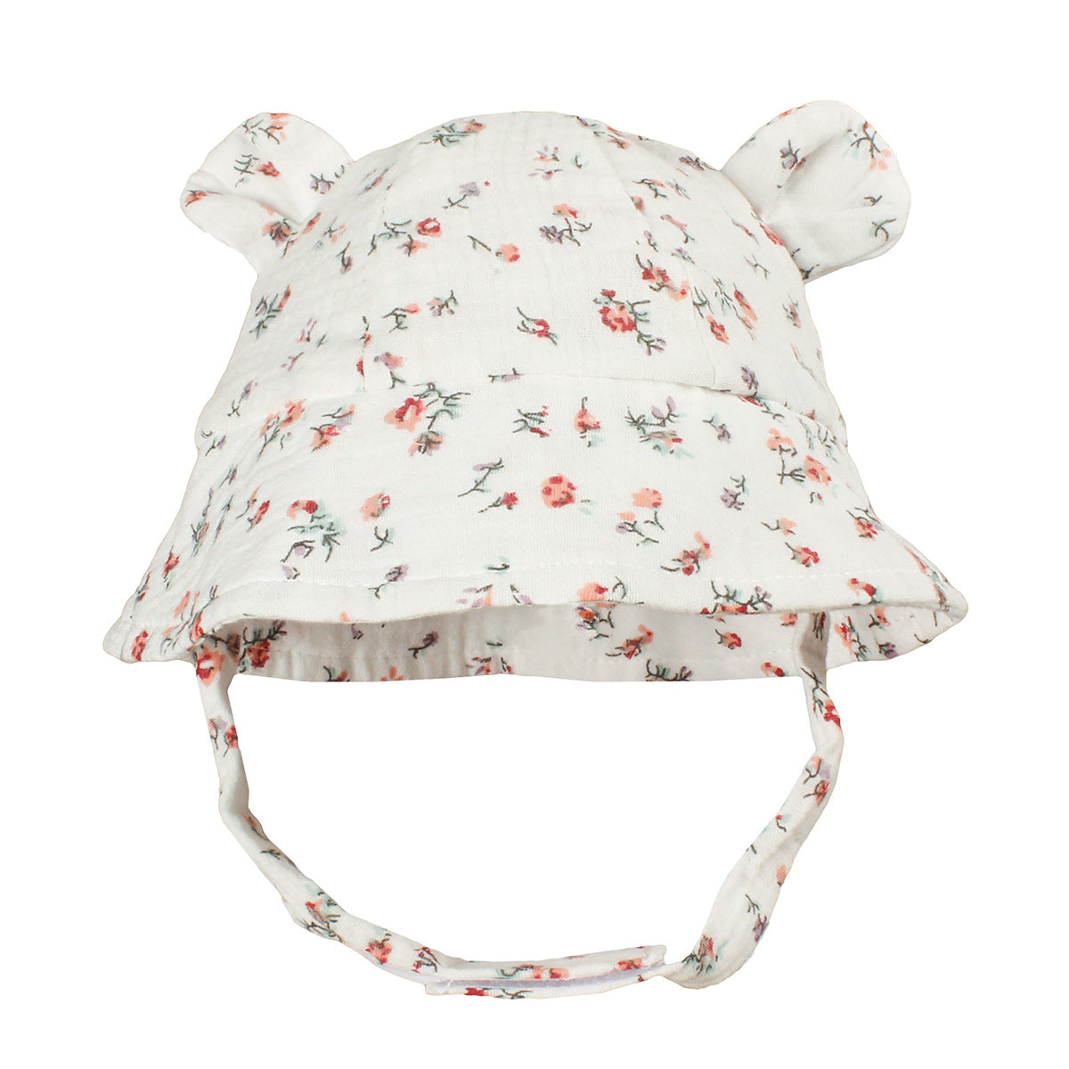 Cute Baby Bear Cotton Sun Hat – Infant Summer Cartoon Fisherman Hat with UV Protection
