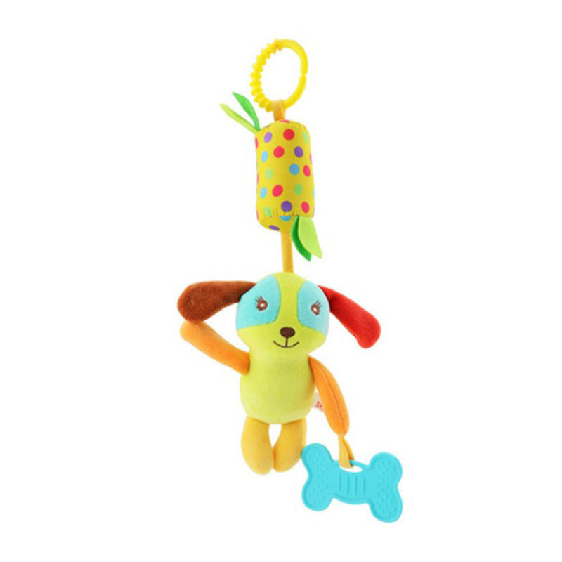 Baby Wind Chime Plush Toy – Hanging Animal Pendant for Crib, Car & Stroller