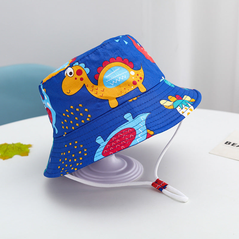 Summer Baby Sun Hat – Cartoon Bucket Hat for Boys & Girls (UV Protection)