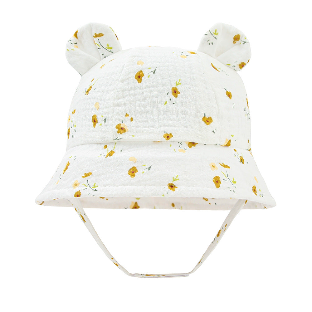 Muslin Baby Sun Hat – Lightweight Summer Bucket Cap
