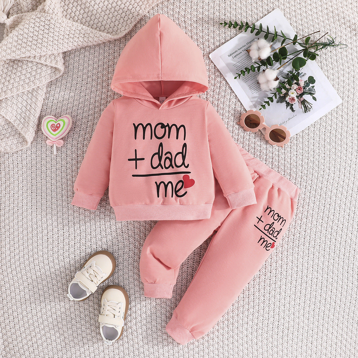 Children’s Hoodie & Sweatpants Set – Autumn/Winter Long Sleeve Casual Outfit