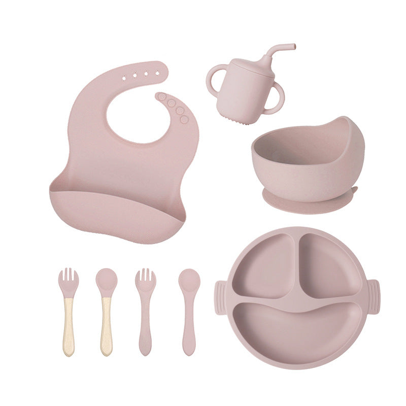 Silicone Divided Baby Plate – 3-Compartment Feeding Set for Toddlers