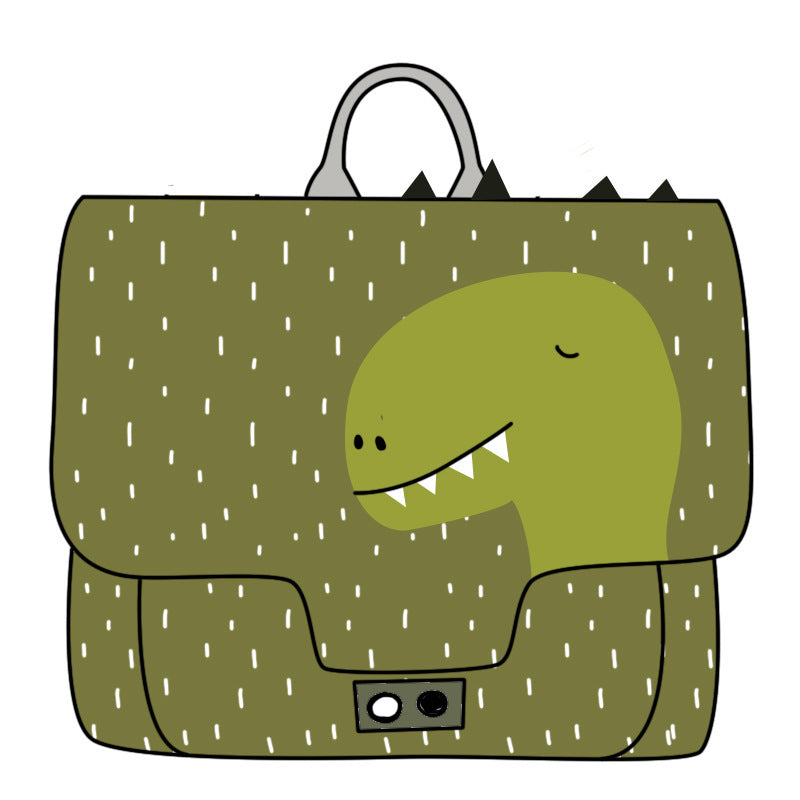 2023 Cute Animal Canvas Schoolbag – Small Kindergarten Backpack for Boys & Girls