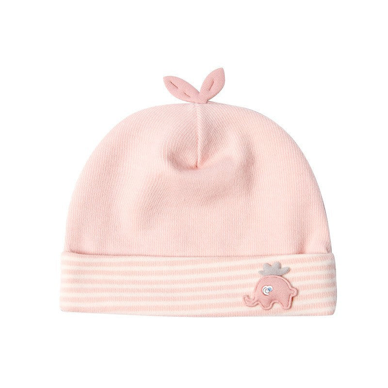Double-Layer Cotton Baby Hat – Bear Style