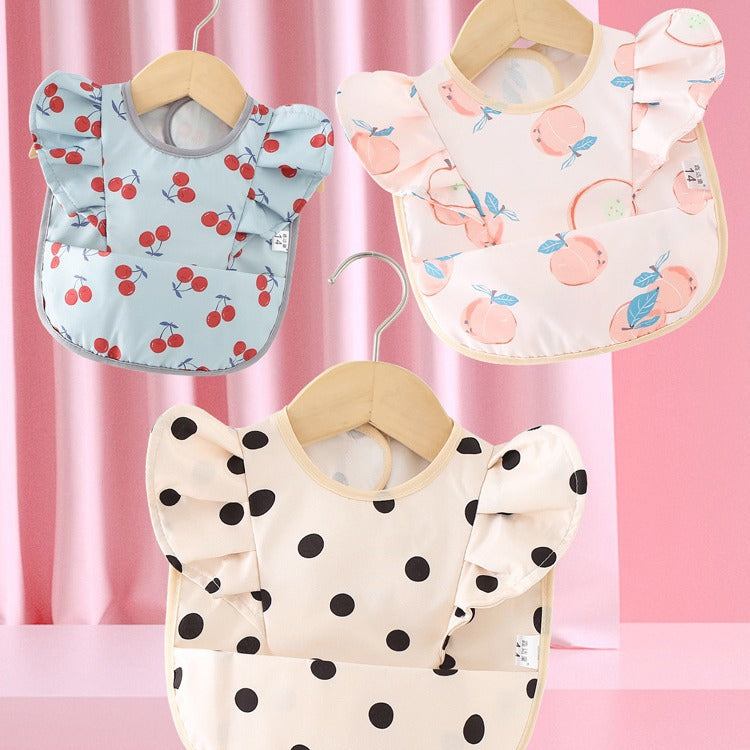 Waterproof Sleeveless Baby Bib – Summer Apron-Style Feeding Bib for Boys & Girls