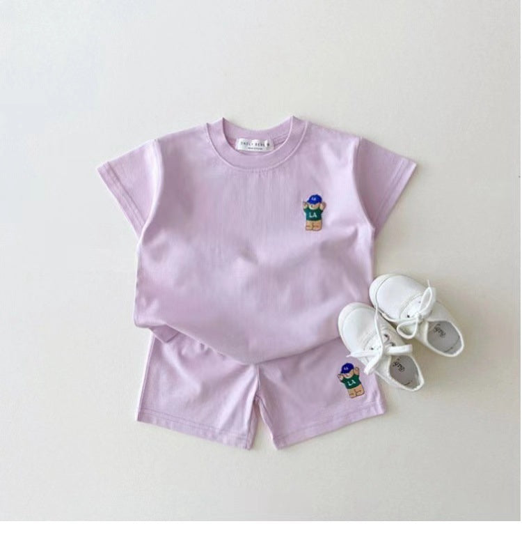 Teddy Bear Summer Set – 100% Pure Cotton (Unisex)