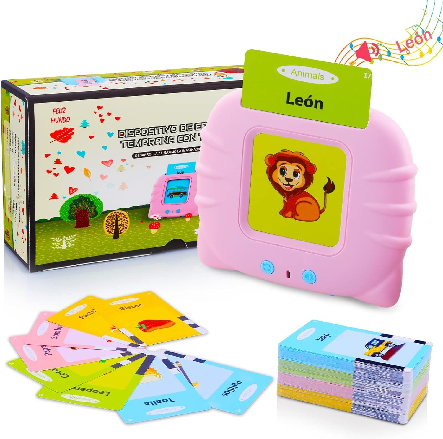 Cat Card Machine – English Flash Card Learning Device for Early Education