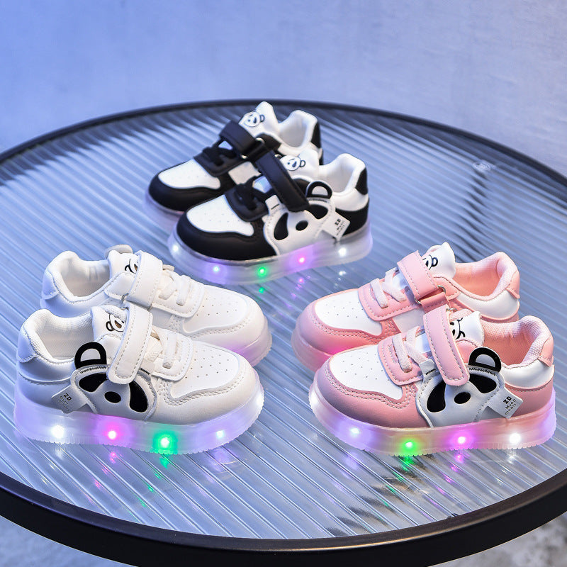 Cartoon Light-Up Baby Shoes – Soft Sole & Cute Design (Spring & Autumn)