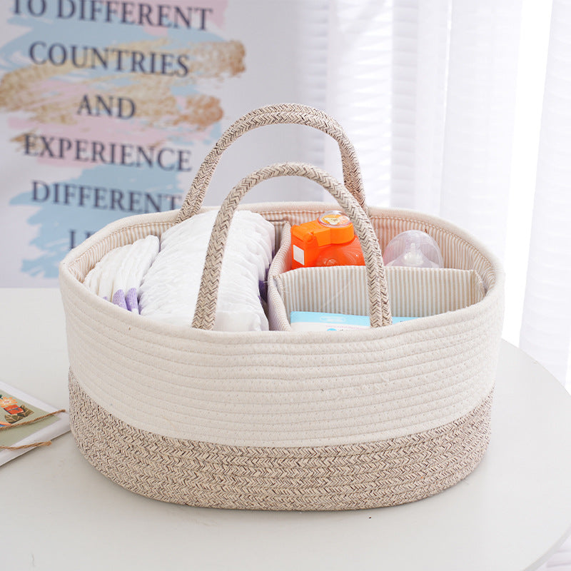 Portable Baby Storage Basket – Organized & Stylish