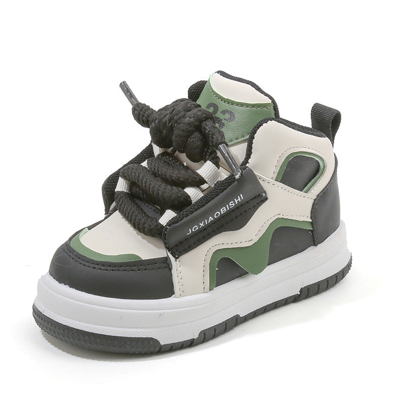 Spring/Autumn Kids’ Sports Shoes – Dopamine Style, High Tops & Casual Board Shoes
