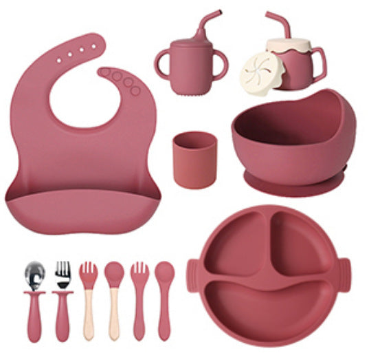Silicone Divided Baby Plate – 3-Compartment Feeding Set for Toddlers