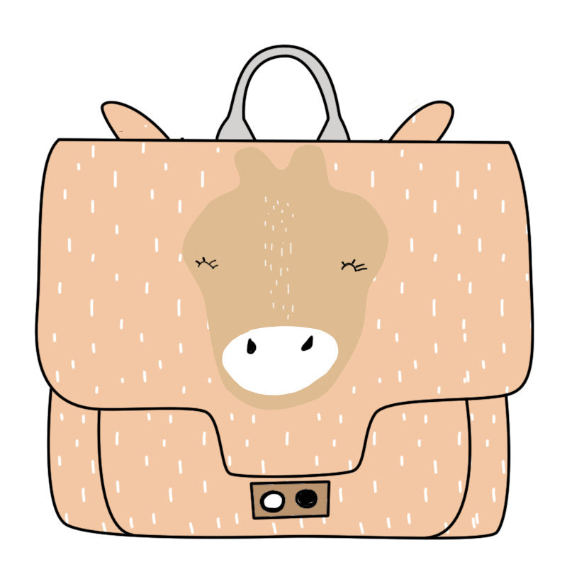 2023 Cute Animal Canvas Schoolbag – Small Kindergarten Backpack for Boys & Girls