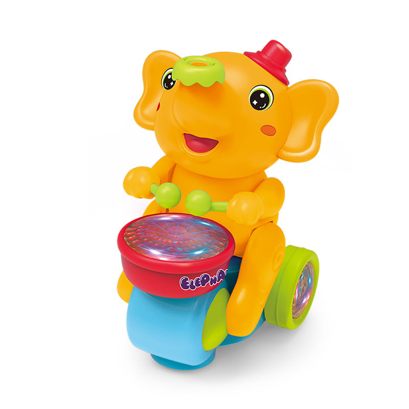 Electric Drumming Elephant Toy – Floating Ball & Universal Car for Toddlers