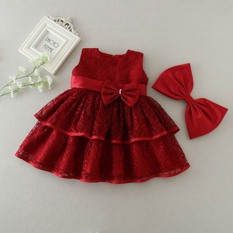 Baby Girl Princess Tutu Dress – 1st Birthday & Flower Girl Gown