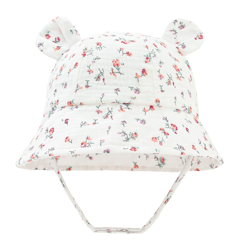 Muslin Baby Sun Hat – Lightweight Summer Bucket Cap