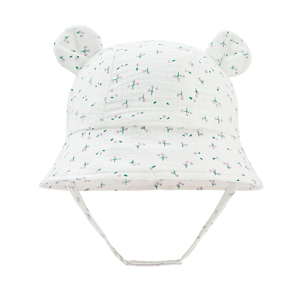 Muslin Baby Sun Hat – Lightweight Summer Bucket Cap