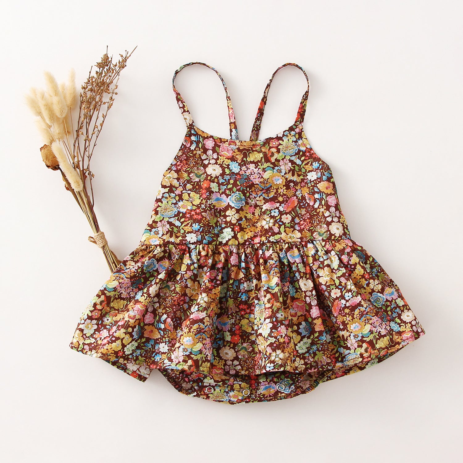 Summer Baby Girl Birthday Dress – Lace & Floral Cotton Party Outfit for Infants