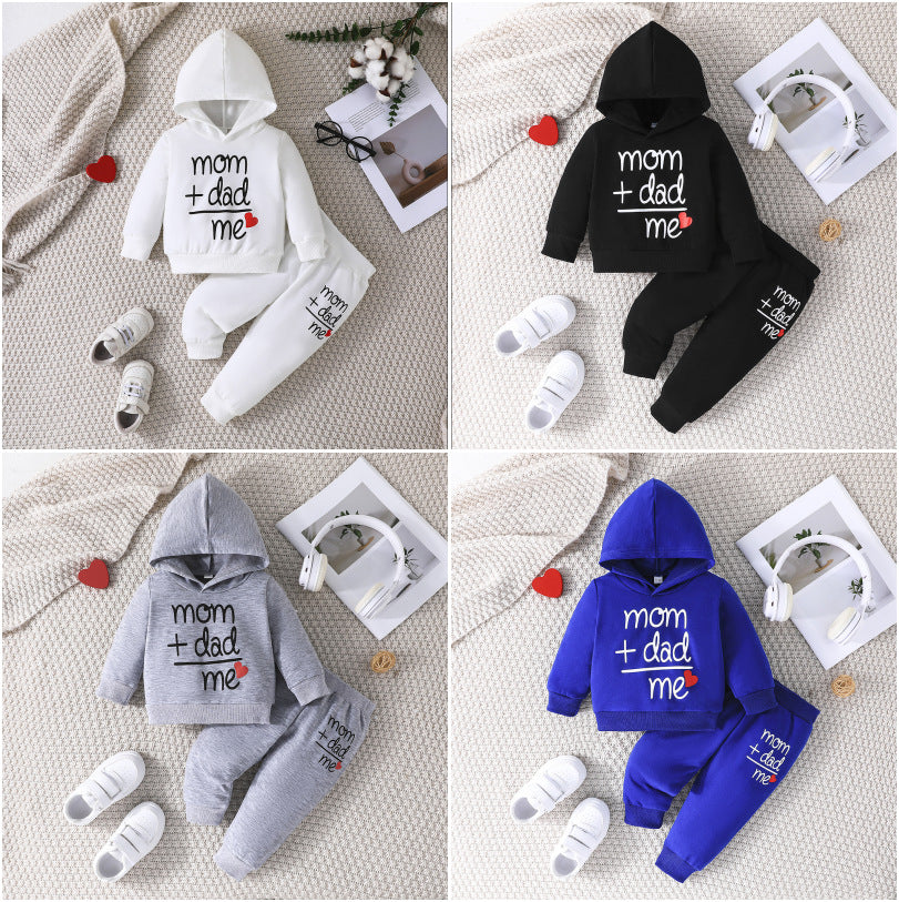 Children’s Hoodie & Sweatpants Set – Autumn/Winter Long Sleeve Casual Outfit