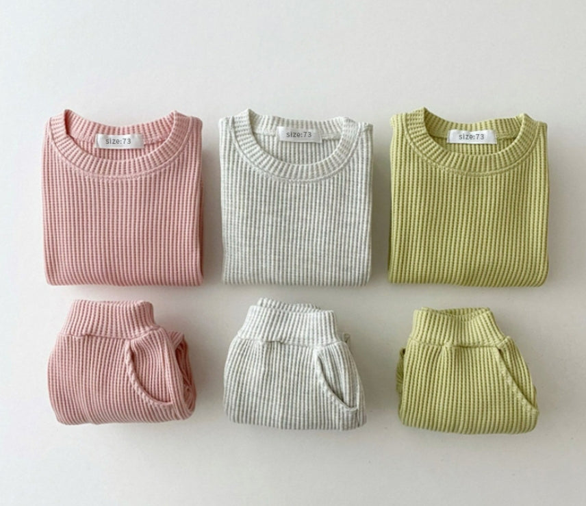 2024 Toddler Knitted Two-Piece Set – Comfortable Casual Outfit for Spring & Autumn