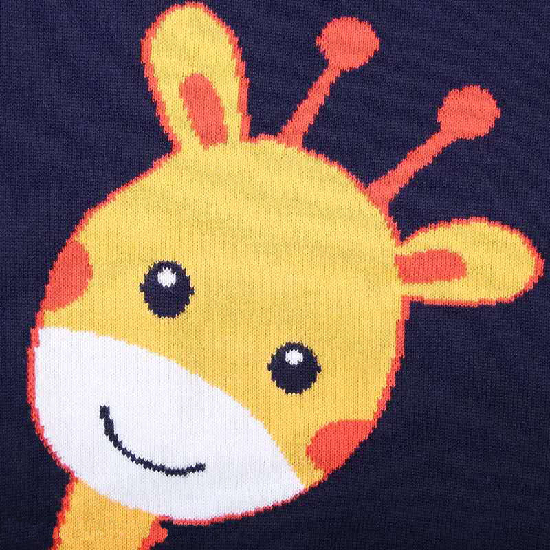 Children’s Cartoon Knit Sweater – Unisex Pullover for Autumn & Winter