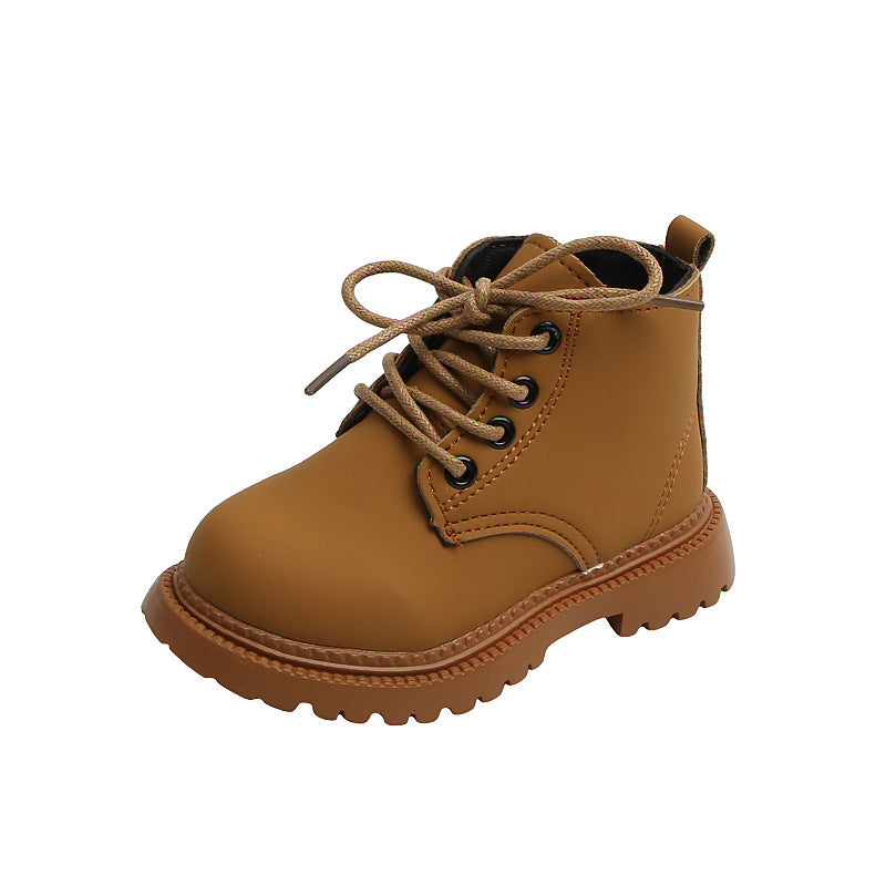 Big Cotton Boys’ Martin Boots – Side Zipper | Stylish Winter Ankle Boots