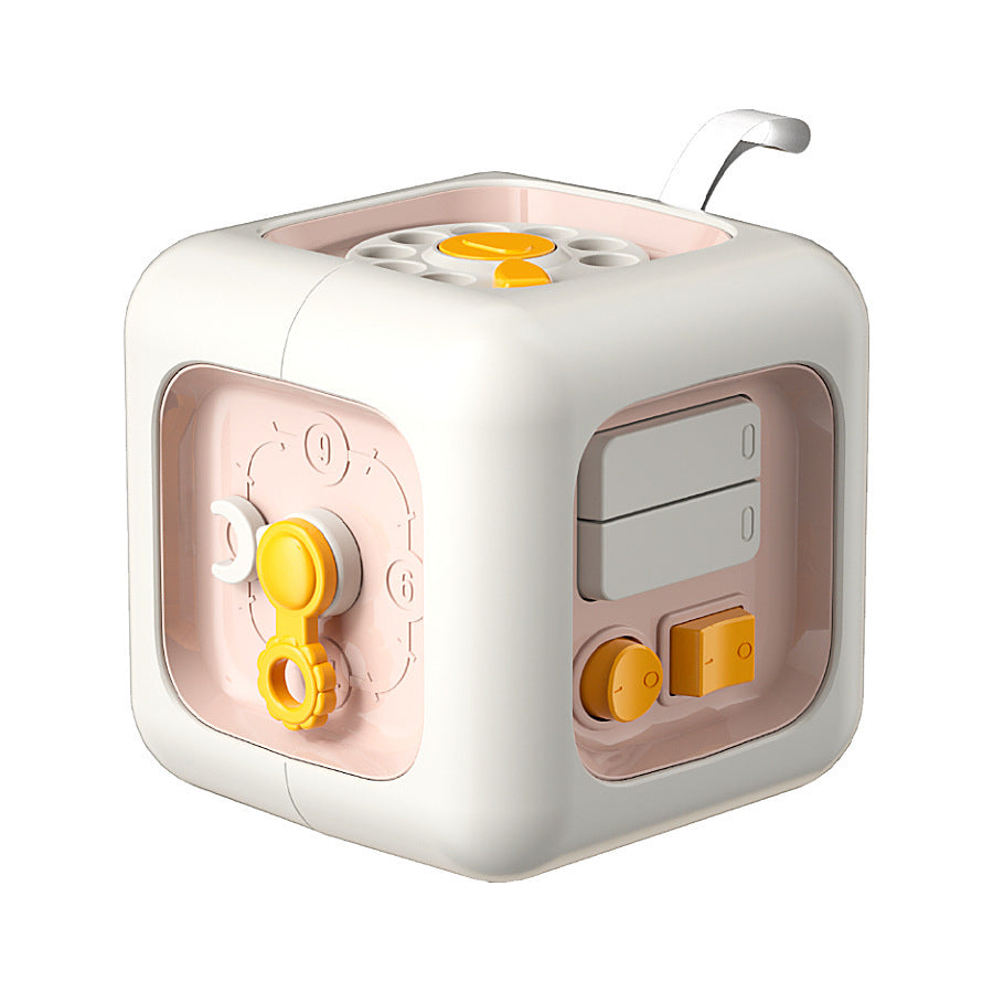 Montessori 6-in-1 Baby Skills Cube – Sensory Drawer Toy & Busy Board for Toddlers