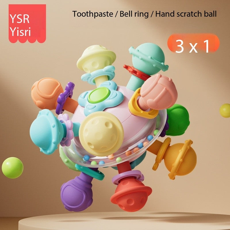 Manhattan Atomic Ball Baby Toy – Early Grip Training & Sensory Puzzle (0–12 Months)