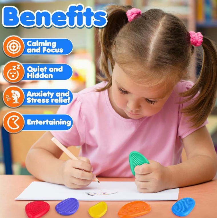 Sensory Worry Stone – Soft Silicone Fidget Toy for Kids