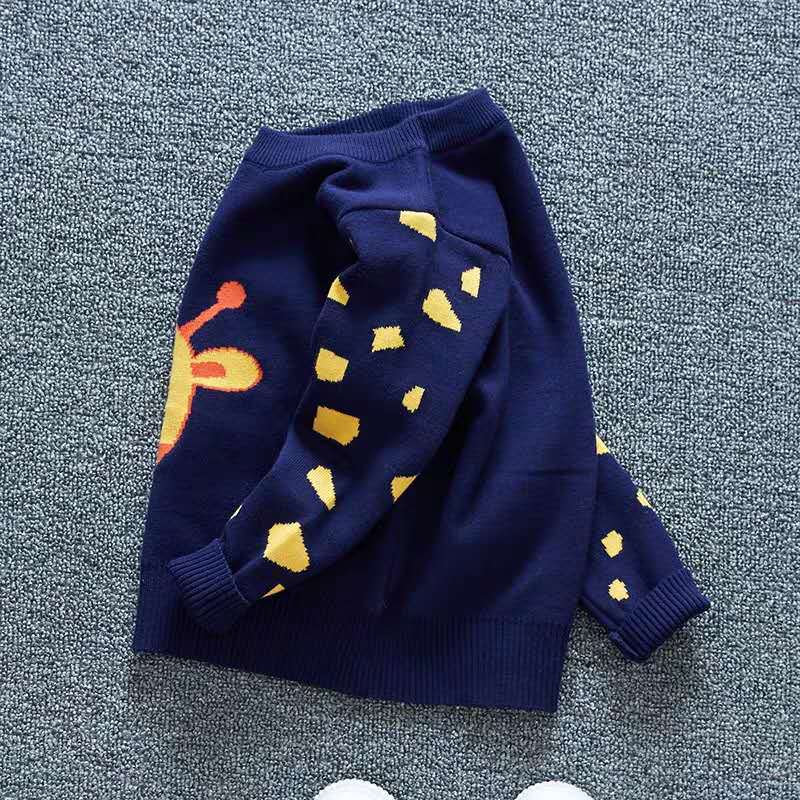 Children’s Cartoon Knit Sweater – Unisex Pullover for Autumn & Winter