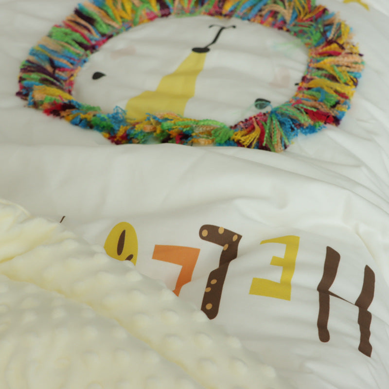 3D Lion Muslin Blanket – Multi-Purpose Baby Swaddle