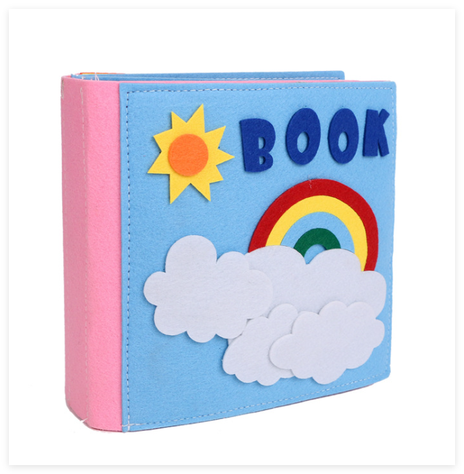 Montessori Baby Cloth Book – Soft Felt Quiet Book for Early Learning