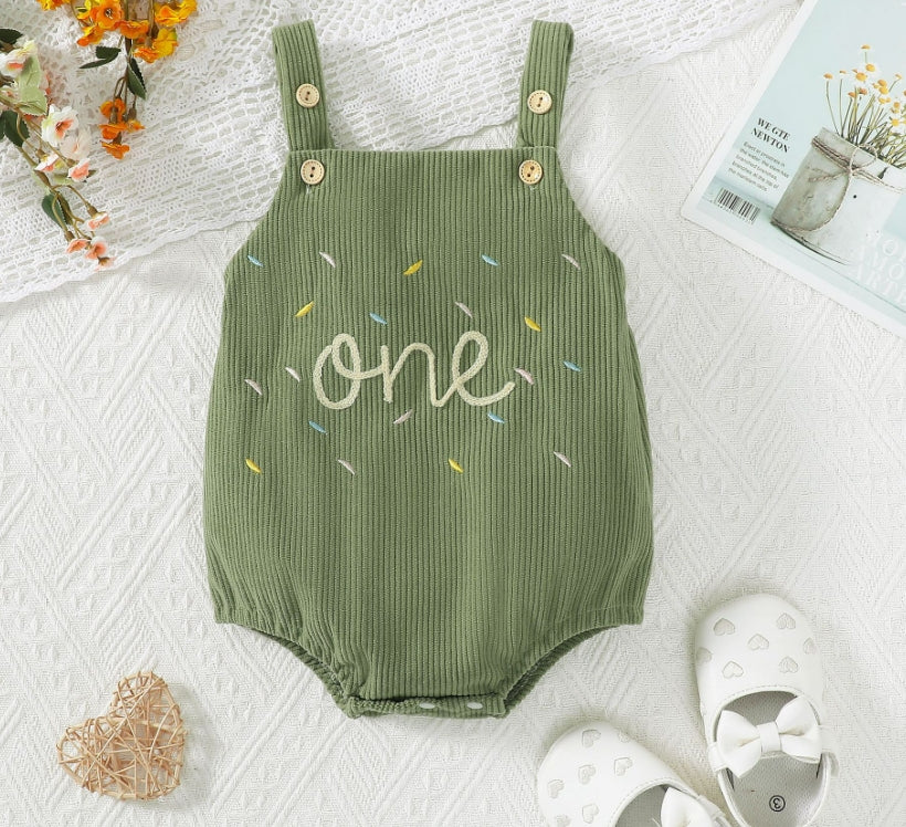 Summer Cotton Halter Pajama Romper – Embroidered Triangle Crawling Suit for Babies
