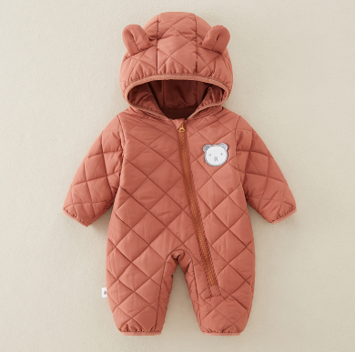 Thick Cotton Baby Jumpsuit for Autumn & Winter – Warm Outdoor Romper for Newborns