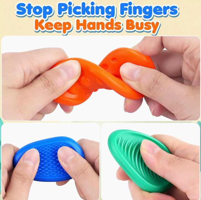 Sensory Worry Stone – Soft Silicone Fidget Toy for Kids