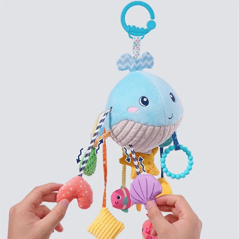 Chouchoule Baby Car Hanging Toy – Soft Plush Rattle for Newborns