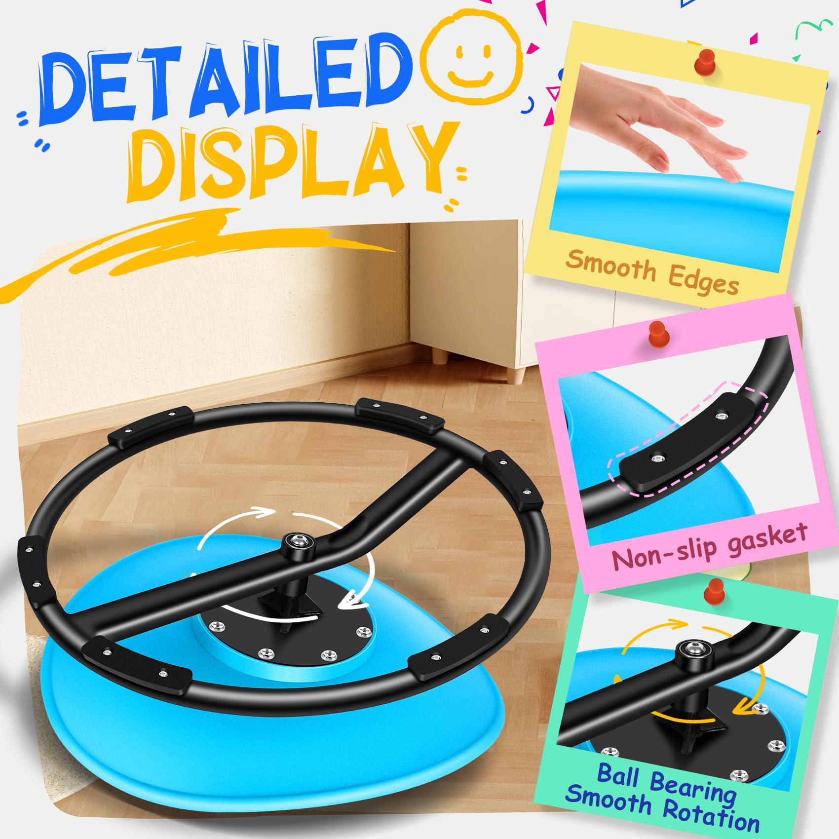 Children’s Spinning Balance Chair – Sensory Integration Rotating Disc Toy