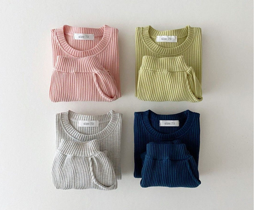 2024 Toddler Knitted Two-Piece Set – Comfortable Casual Outfit for Spring & Autumn