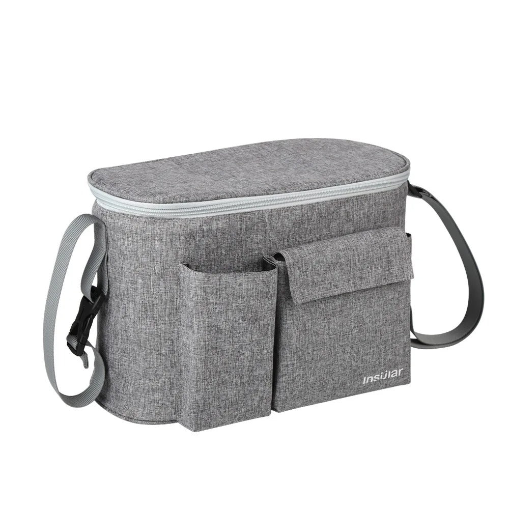 Stroller Organizer Bag – Hanging Diaper & Bottle Storage for On-the-Go Moms