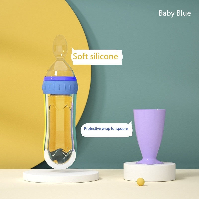 Squeeze Silicone Feeding Spoon – Rice Paste Dispenser