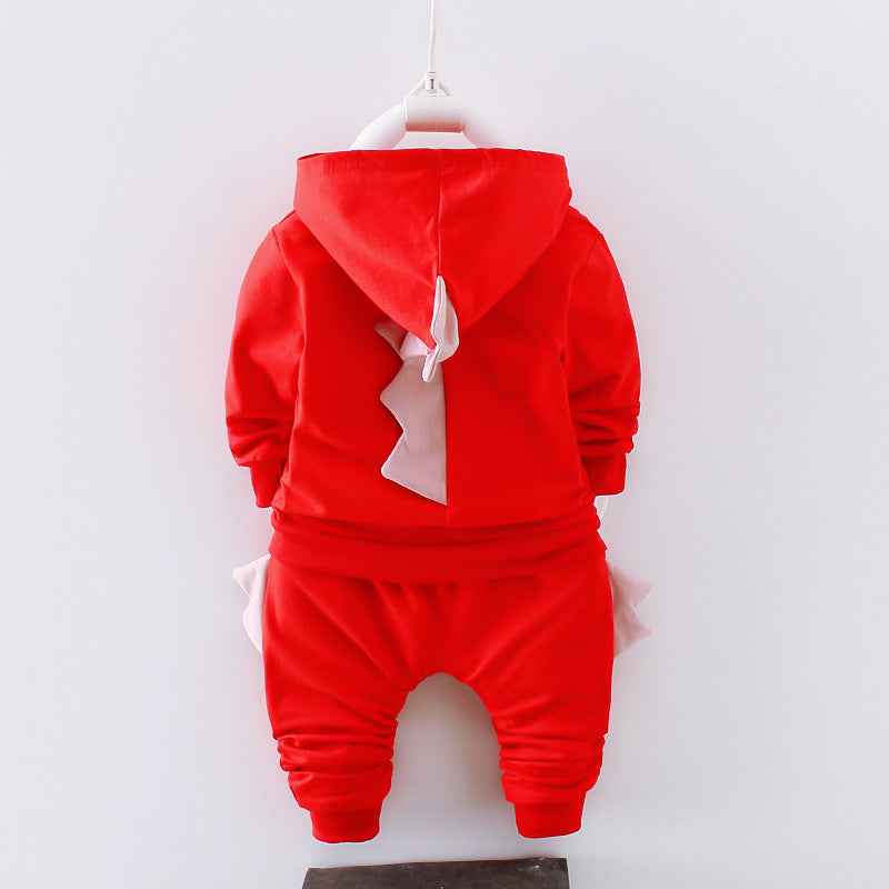 Cotton Boys’ Outfit – Long Sleeve Set for Spring & Autumn